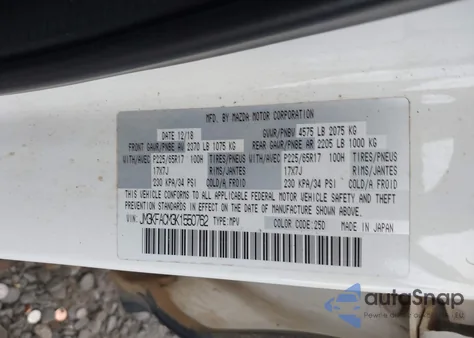 2019 Mazda Cx-5 Touring z USA, uszkodzony, nr VIN JM3KFACM3K1550762